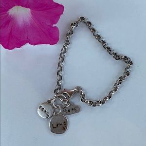 SS Faith Hope and Love bracelet